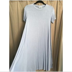 Super soft baby blue midi dress